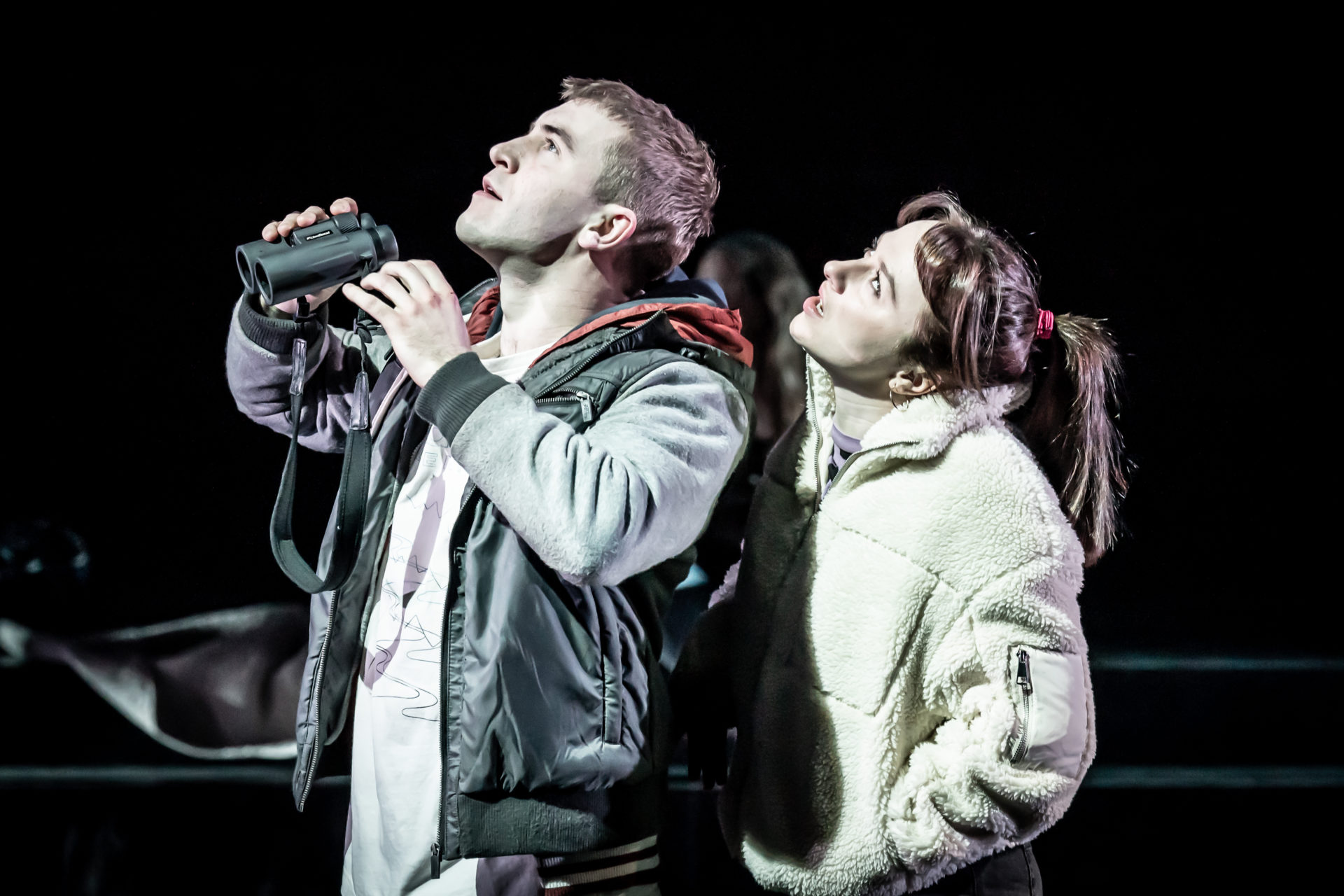 Callum Scott Howells as Romeo and Rosie Sheehy as Julie (c) Marc Brenner