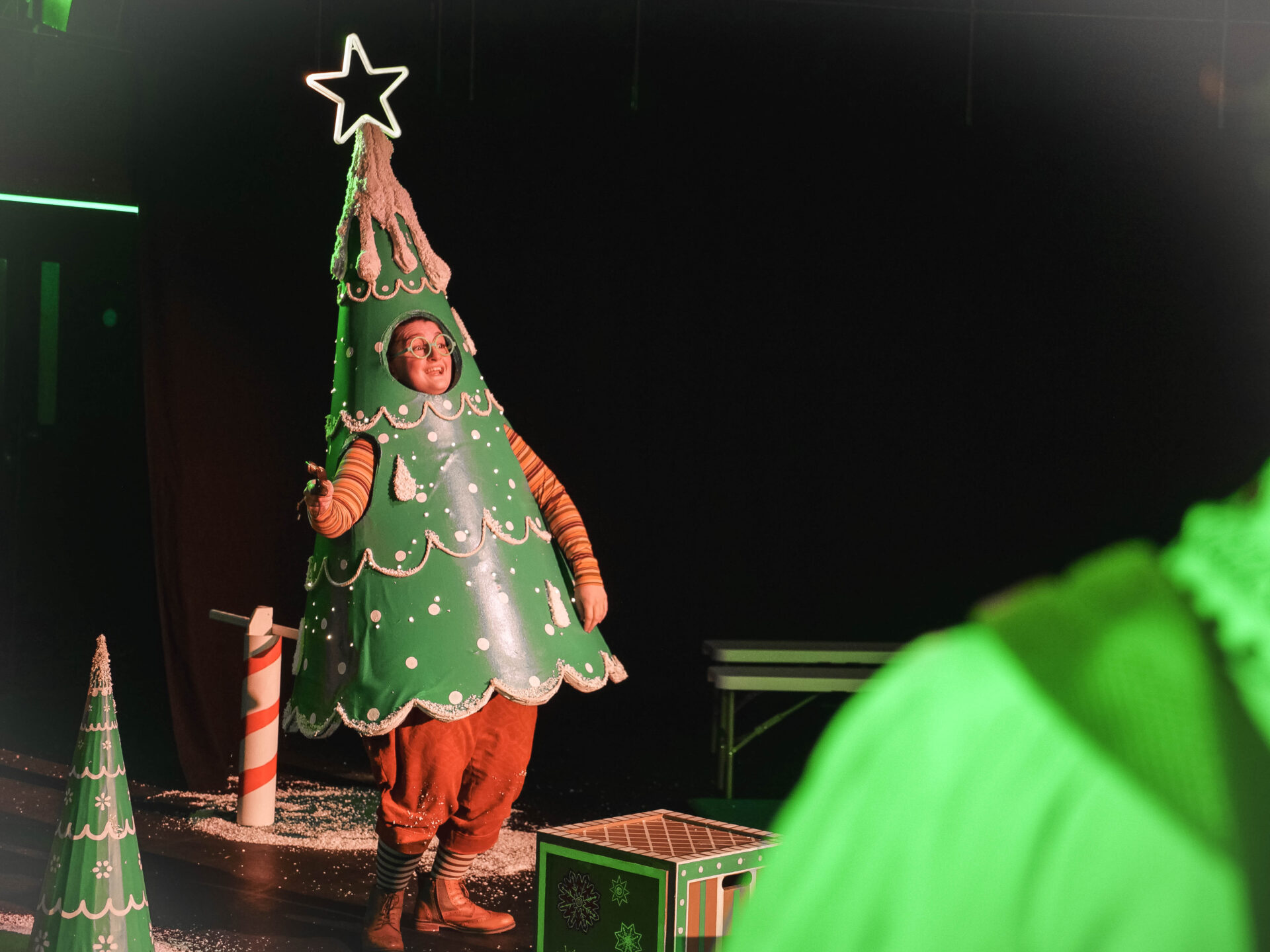 Mari Fflur (Trefor Tree) in Hansel and Gretel. Image Chris Lloyd.