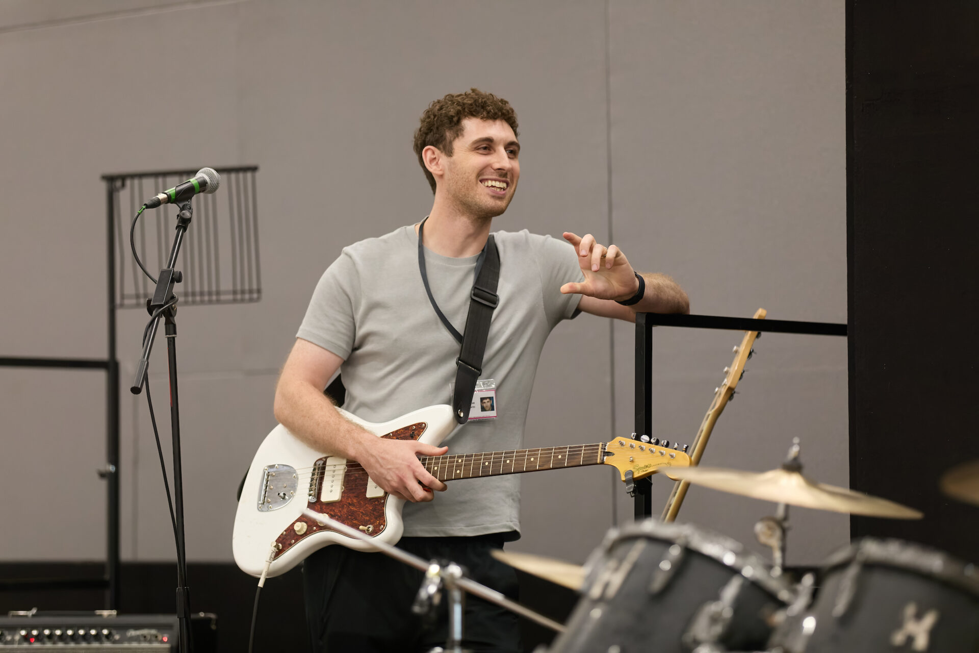 James Ifan (Birch / Ensemble) in the Housemates Rehearsals (c) Mark Douet