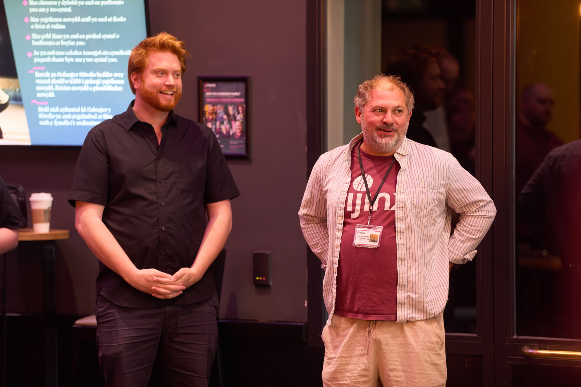 Joe Murphy and Ben Pettitt-Wade (Co-Directors) in the Housemates Meet and Greet (c) Mark Douet