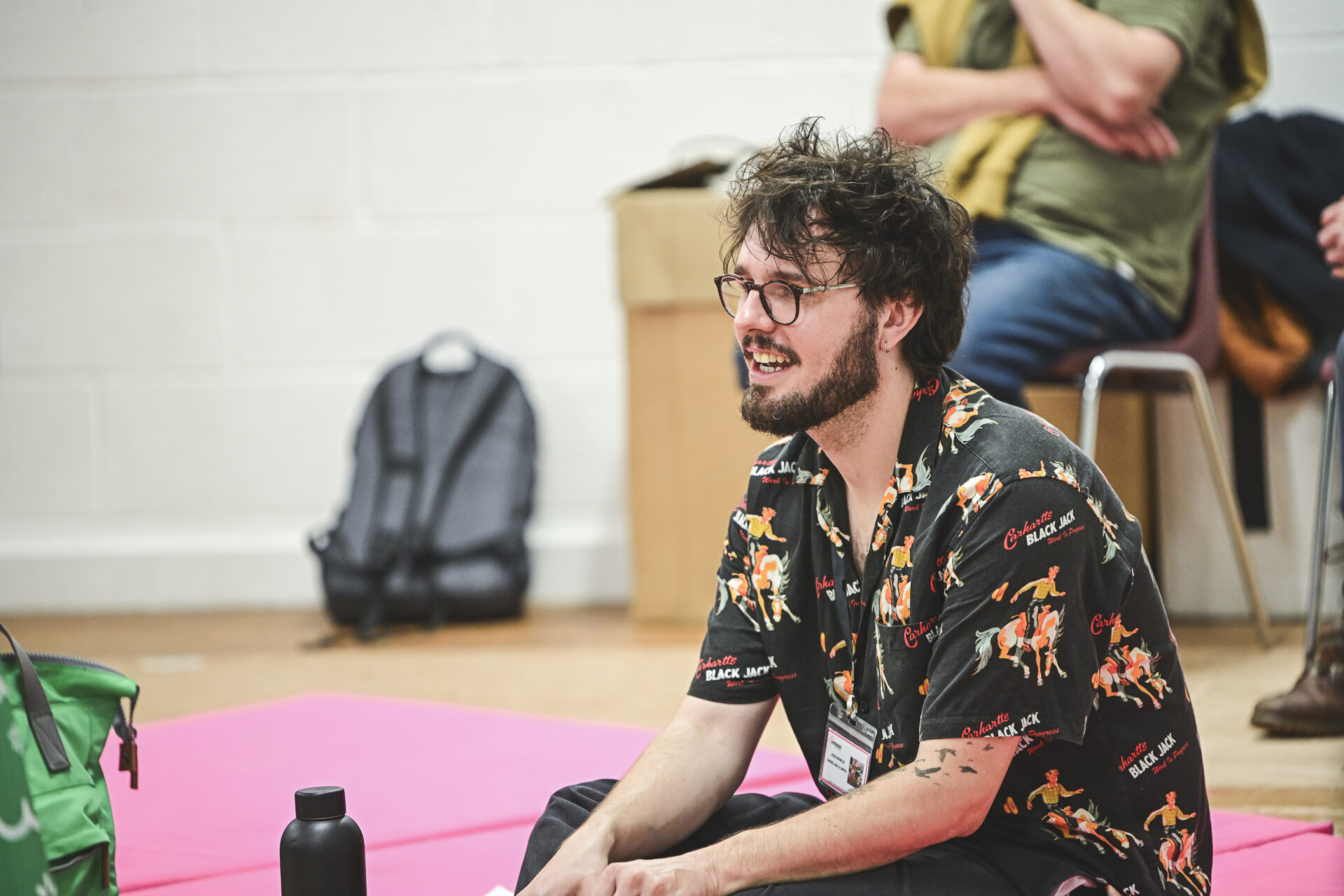 Josh Bowles (Sound Engineer) at the Hansel and Gretel Meet and Greet. Image: Kirsten McTernan