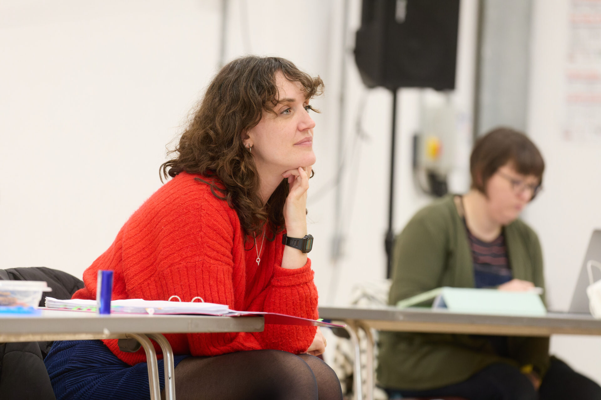 Hannah Noone (Director) in The Wife of Cyncoed rehearsals. Image: Mark Douet