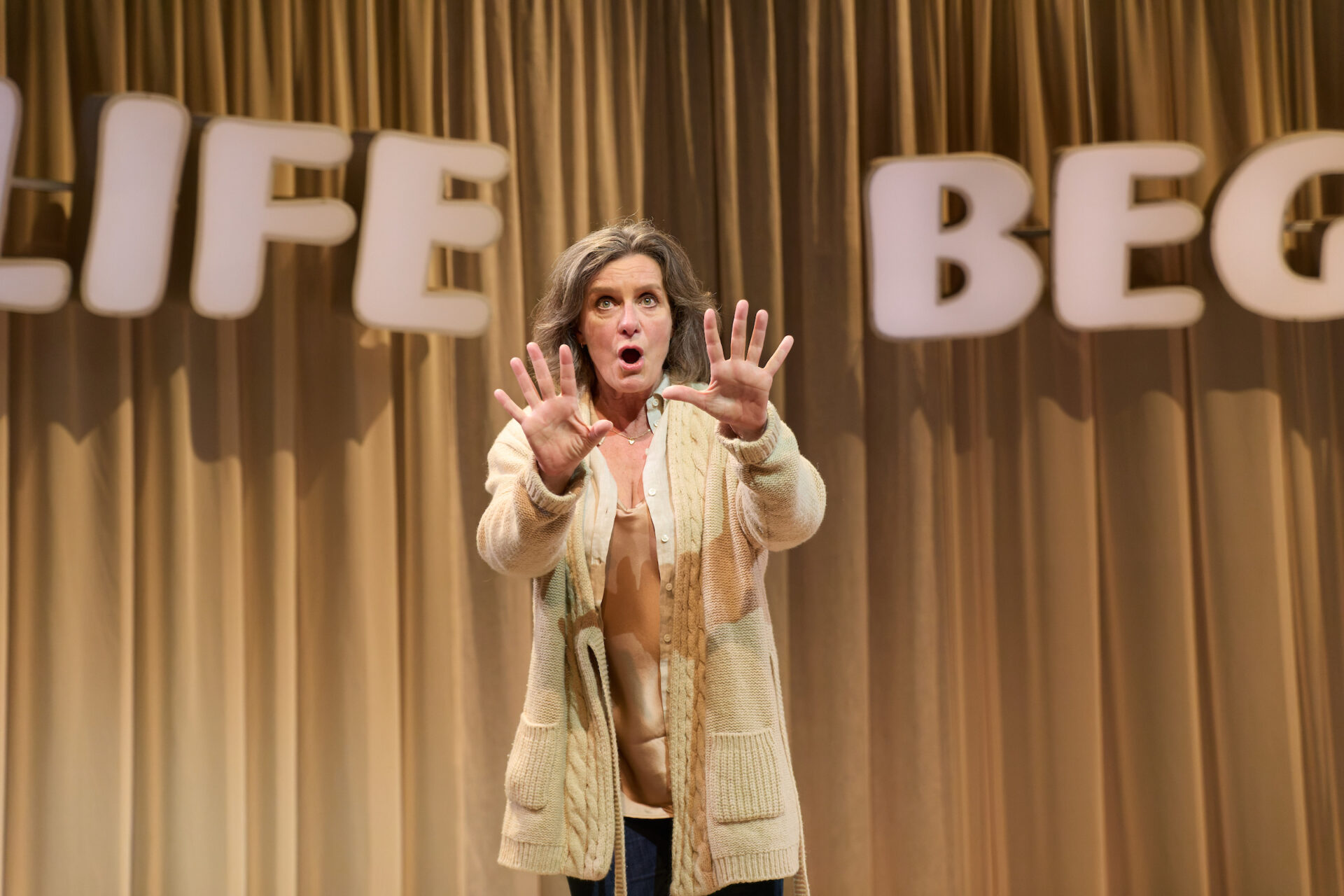 Vivien Parry as Jayne in The Wife of Cyncoed. Photo Mark Douet