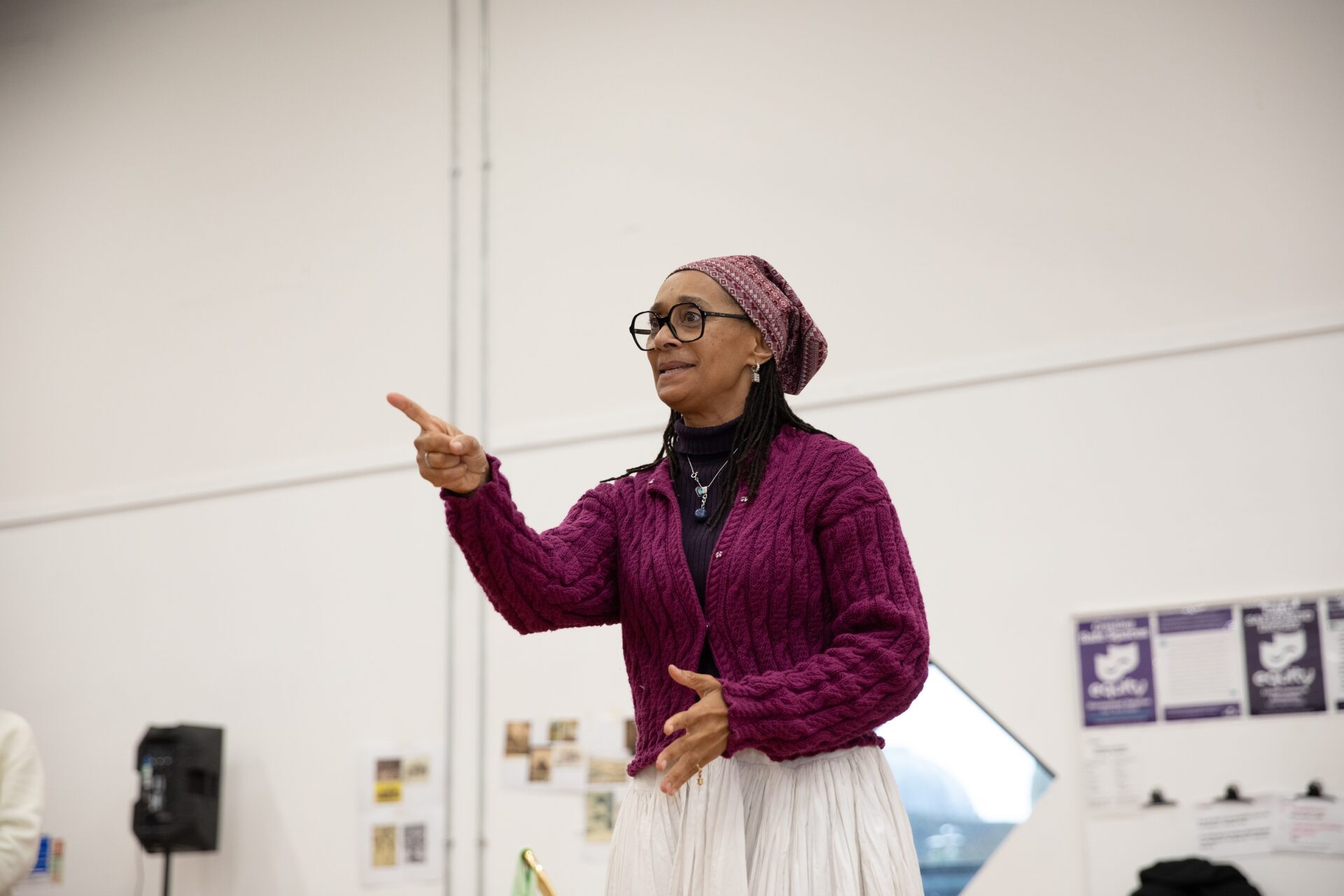 Suzanne Packer in rehearsal