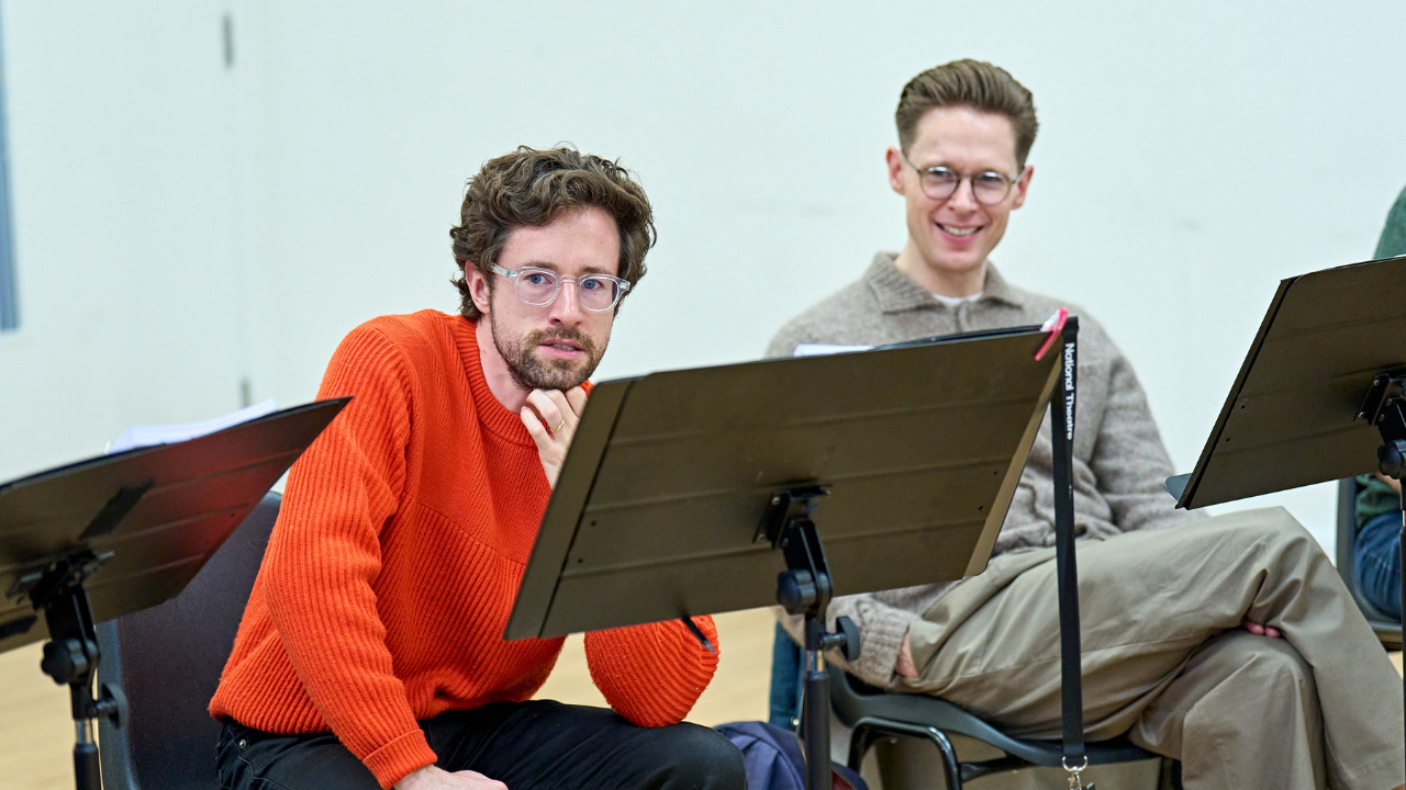 Matthew Durkan (Mike) and Samuel Barnett (Jonathan).